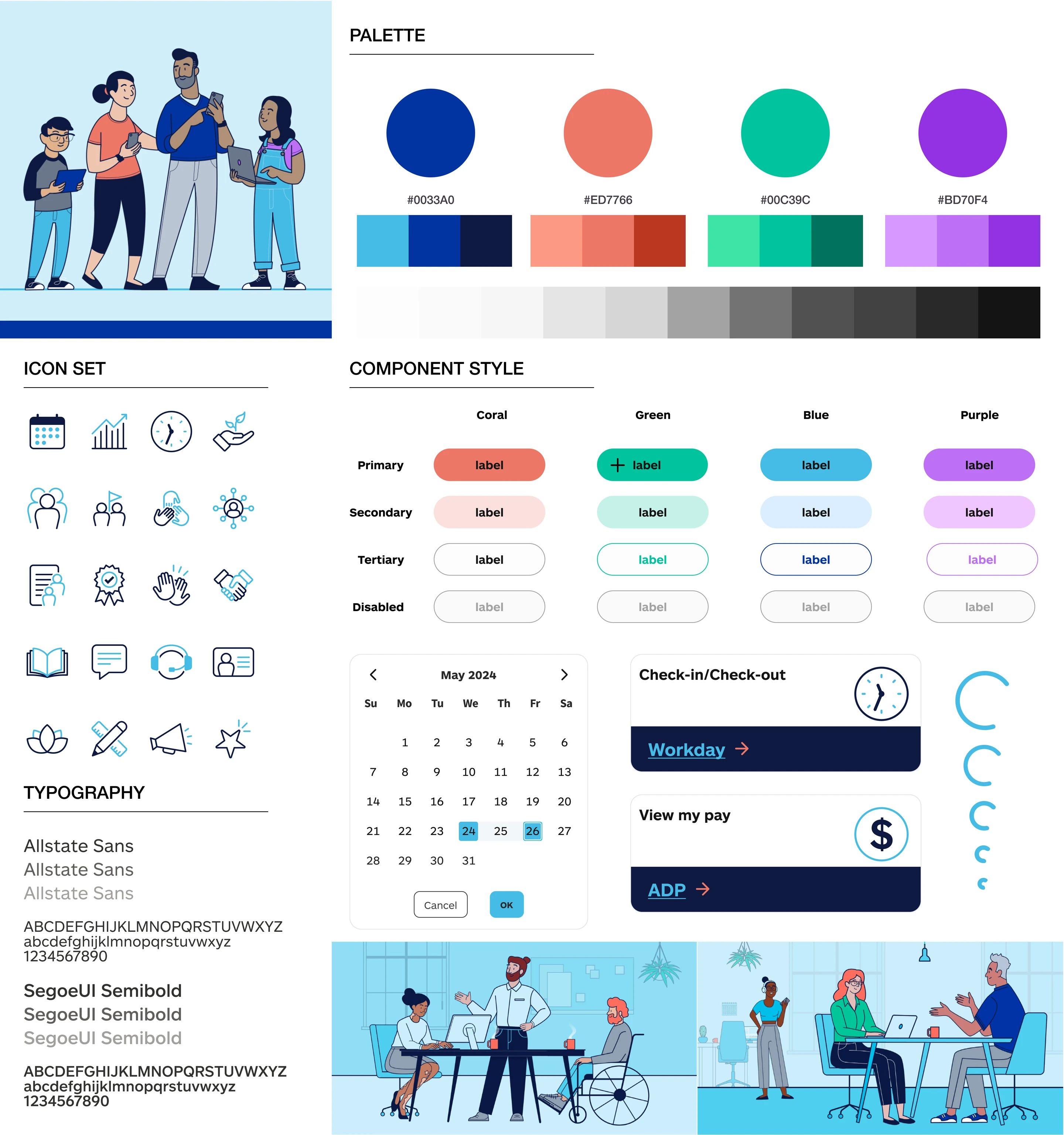 Allstate HR portal design system